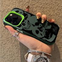 Kaukolės Siaubo Raštai PC Kietas Telefono dėklas iPhone 17 Air 16 15 11 12 14 13 Pro Max XS X XR Plus 8 7 SE 2020 Atsparus smūgiams Dangtelis For iPhone 11