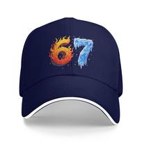 67 Šeši Septyni 6-7 Degantis Ledas Juokingas Smegenų Puvimo Memas Atsitiktinė Beisbolo Kepuraitė Vasarinė Trucker Kepuraitė Lauko Sportas Hip Hop Kepurės Beisbolo Kepurės As Picture