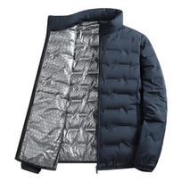 Men's Lightweight Graphene White Duck Down Winter Jacket - Warm, Casual, Outerwear 2XL