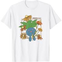 Pokémon Oddish 0043 Laimingas Šokinėjantis Gėlių Portretas Marškinėliai(1) S balta