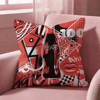 Coca-Cola Cushion Cover Multi-Scene Pillow Cover for Home & Car - Reversible, Soft & Durable for Daily Use 30cmx30cm