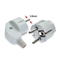 Euro Plug 16A Adapter Male Replacement Adapter France Korea Germany Plug AC Outlets Rewireable Euro Wall Socket For Power Cable juoda