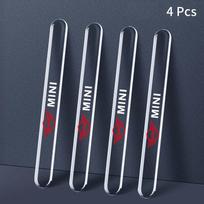 4x Skaidrūs Automobilio Durų Anti-susidūrimo Šoninių Briaunų Apsaugos Juostelės Lipdukai Mini Cooper S R50 R52 R53 R55 R56 4pcs