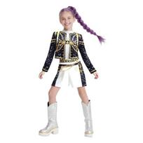 Mergaičių Vaikų K-Pop Demonų Medžiotojų Zoey Rumi Mira Cosplay Kostiumų Rinkinys Išgalvotas Kostiumas Idolo Filmo Cosplay Vaikų Helovino Karnavalo Kostiumas 110cm A