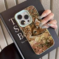 New Design TPU Phone Case For iPhone 17 16 15 Pro Max 14 13 12 11 XS X XR 16E 16 Plus Air With Oil Painting Deer Patterns Cover iPhone XS Max