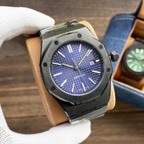 Vyriškas laikrodis „Royal Oak AP 15500-15400“, automatinis mechaninis, plieniniu dirželiu