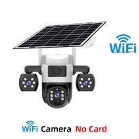 V380 Pro WiFi Saulės Kamera Lauko Trigubo Objektyvo PIR Žmogaus Aptikimas Naktinis Matymas PTZ Belaidės IP Kameros CCTV Saugumo Apsauga Wifi Camera
