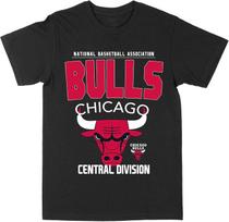 NBA Chicago Bulls Division Arch Name Black T-Shirt S juoda