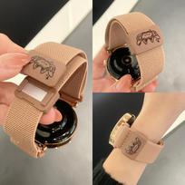 Suitable for Huawei GT5 Watch GT4 Strap watch4/3/2Pro Wings Graffiti Nylon Braided Magnetic Buckle Applicable: huawei gt5-41mm bordinė