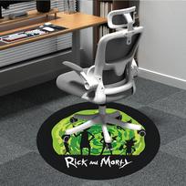 Rick, Morty Biuro Apvalus Plotas Kilimas, Po Biuro Kėdėmis Miegamojo Svetainės Namų Dekoras a0908192 80cm by 80cm