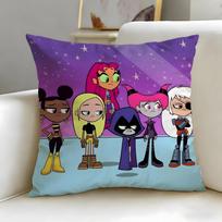 popular animated series Teen Titans Go! Cushion Cover Soft & Easy-Wash Pillow Case – Versatile for Couch, Bed, Travel and Office 30cmx30cm