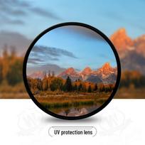UV Filter for DSLR Cameras & Mobile Phones: Compatible with Canon & Nikon (Sizes: 37-82mm) 58mm black