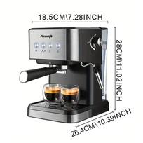 Aeomjk CM3010 Pusiau automatinis aukšto slėgio kavos aparatas Black 220V [UK Standard]