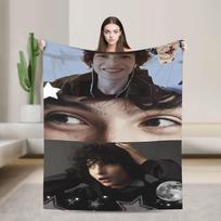 Finn Wolfhard pliušiniai pledai berniukui mergaitei flanelinis lovatiesės pledas sofai kėdei minkštas šiltas dizainas kokybiška lovatiesė dovanos idėja 76x102cm