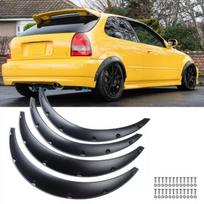 Purvasargių praplatinimai Ratų arkų praplatinimai Ypač plati kėbulo praplėtimas A+ Honda Civic EJ EK EG matinė juoda spalva