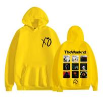 Reperio The Weeknd albumo viršelio grafiniai megztiniai vyrams moterims drabužiai vintažiniai aukštosios gatvės gobtuvai per didelis džemperis viršutiniai drabužiai S