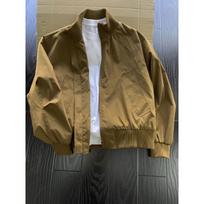 Men's Dark Blue Stand-Collar Bomber Jacket - Autumn High-Street Style, Unisex Baseball-Style. M armijos žalia spalva