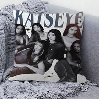 Dainininkės Katseye Pagalvės užvalkalas Miegamojo Kambariui Ir Svetainės Sofai Dekoratyvinis Pagalvės užvalkalas 30cmx30cm