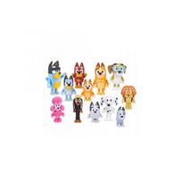 (12 vnt) Bluey Šeimos ir Draugų Veiksmų Figūrėlių Rinkinys 8/12 Vnt. Oficialūs Kolekcionuojami Žaislai 12PCS