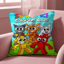 S-Sprunki BRAND Cushion Cover Multi-Scene Pillow Cover for Home & Car - Reversible, Soft & Durable for Daily Use 30cmx30cm