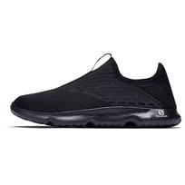 Salomon Reelax Moc 5.0 Comfortable Slip-On Running Shoes Men Sneakers Black 412773 44⅔