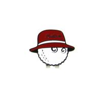 Golf Cap Clip Golf Markers Detachable Magnetic Zinc Alloy Anti-rust Ball Labels Gifts For Belt Pocket visor cap red #1