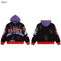 Vale Forever Guardian Washed Loose Fit Hooded Zip-Up Sweatshirt L skalbtas juodos spalvos