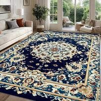 Persiškas prabangus retro kilimas svetainei, didelis dydis, neslystantis kilimėlis kavos staliukams, namų dekoracija, miegamojo poilsio kilimas Tapis Salon 40x60cm