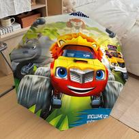 1pc Blaze and the Monster Machines Automatic Folding Umbrella, Portable Collapsible Design, Casual Outdoor Accessory L1127001