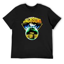 1984 The Jacksons Vintage Thriller Era Michael T-Shirt oversize t-shirts man anime tshirt t shirts for men cotton S juoda