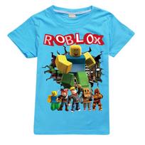 Roblox Žaidimo Animacinis Vaikų Marškinėliai Trumpomis Rankovėmis 2D Spausdinti Laisvalaikio Anime Sportinis Viršus Puiki Gimtadienio Dovana Vaikams 140cm
