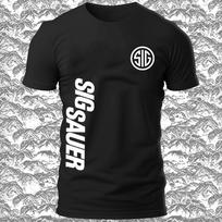 SIG Sauer ginklų logotipas Amerikietiški marškinėliai Juokingi Dydis S iki 5XL Unisex marškinėliai XL