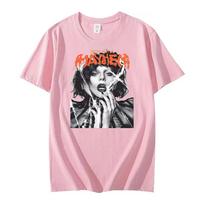 2026 Nauji Lady Gaga Mayhem Marškinėliai Unisex Aukštos Kokybės Hip Hop Medvilniniai Marškinėliai Mados Vyriški Estetiški Retro Drabužiai marškinėlis S