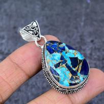 Natural Spiny Oyster Gemstone 925 Sterling Silver Jewelry Pendant 2.05  ET-4790