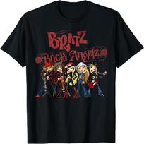 Bratz Rock Angelz Grupės Nuotraukos Marškinėliai S juoda