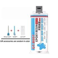 Super Sticky Transparent Epoxy Resin AB Glue 50ML Fast Curing Strong Adhesive Repair Safe Sealant For Wood Metal Ceramic Plastic smėlis