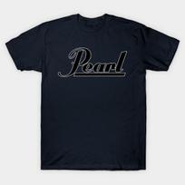 Men Black Print T-shirt Pearl Drums No-Cut Transfer Paper Print Cotton Tshirt M tamsiai mėlyna
