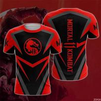 Klasikinis žaidimas Mortal Kombat Elementų raštas 3D skaitmeninės spaudos marškinėliai Viršutinė dalis Cosplay Anime Lenktynių kostiumas S