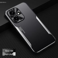 Honor 400 Pro Full Coverage Metal Lens Protective Silicone Case - Anti-Drop Frosted Hard Cover Honor 400 Pro