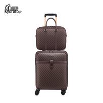 JINGLANGTU Vertikalus riedantis lagaminų rinkinys 18-inch