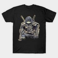 Men Black Print T-shirt The Last Ronin Tmnt No-Cut Transfer Paper Print Cotton Tshirt XL juoda