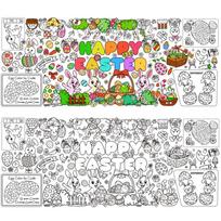 DIY Easter Giant Coloring Poster Art Craft Cartoon Bunny Jumbo Coloring Banner Gift Doodle Easter Coloring Banner