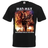 MAD MAX 1 DIDŽIAUSIA JĖGA Filmo Plakatas Marškinėliai Juodi visų dydžių Unisex Marškinėliai XL