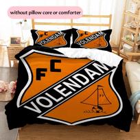 SC Volendam Futbolo Klubas Raštas Patalynės Antklodės Komplektas Namų Dekoras Dovana (1 * užvalkalas antklodei + 2 * užvalkalai pagalvėms be užpildo) 135x200cm