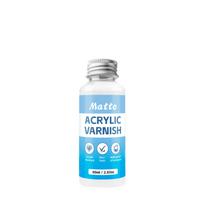 60/120ML Matte Varnish for Acrylic Paint & Plaster Figurines - Water-Based Dust-Proof Sealer, DIY Crafts Protective Coating