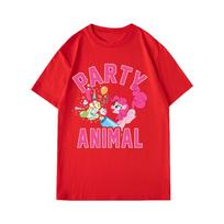 Mens Womens My Little Pony Friendship Is Magic Pinkie Pie Party Animal Graphic Tee Black Oversized Y2k Clothes Couple Tops 3XL