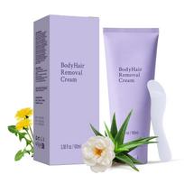 Hair Removal Cream for Women, Plant-Based Sensitive Skin Formula, Fast-Acting Gentle Depilatory for Legs/Arms/Underarms/Stomach/Bikini Line, 2-in-1 violetinė