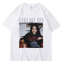 Nauji Lana Del Rey Grafinio Spaudinio Marškinėliai Vyrams Moterims Hip Hop Vintage Streetwear Vasariniai Trumpomis Rankovėmis Madingi Marškinėliai S