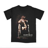 „Silent Hill 2“ vaizdo žaidimo juodi retro žaidimų marškinėliai vyrams ir moterims, laisvalaikio trumpomis rankovėmis marškinėliai S