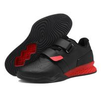 XT6061 Anti-slip Velcro Weightlifting Shoes 42 juoda raudona spalva